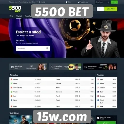 Avaliação da usabilidade do site 5500 BET